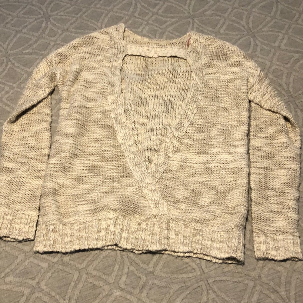 Open back sweater